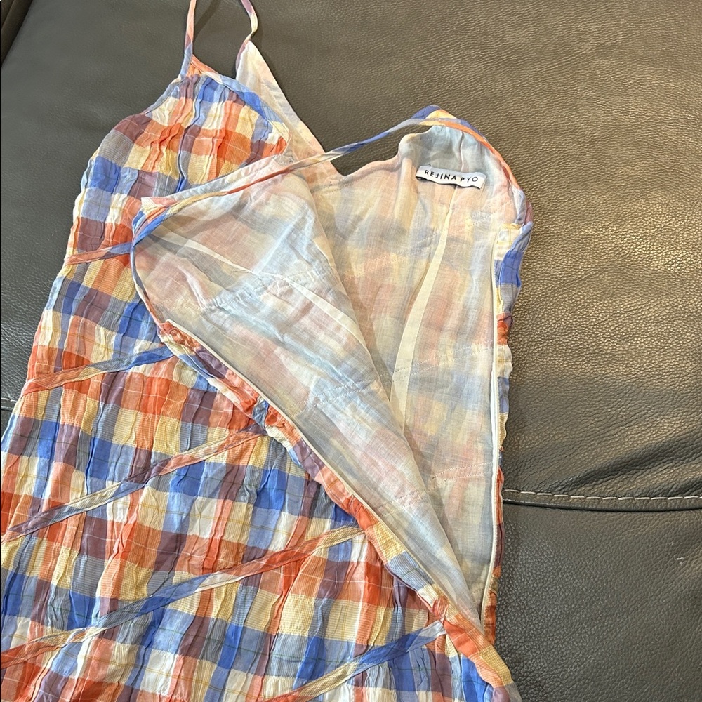 Rejina PYO Colorful Plaid Sleeveless Dress, size 8. EUC - Picture 6 of 7